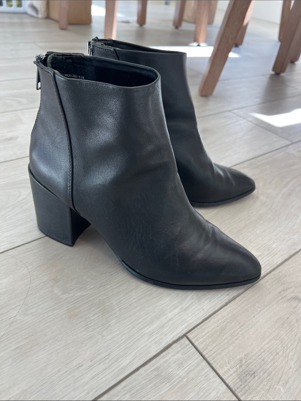 Steve Madden Jillian Classic Black Women's Pointed Toe Ankle Boots
